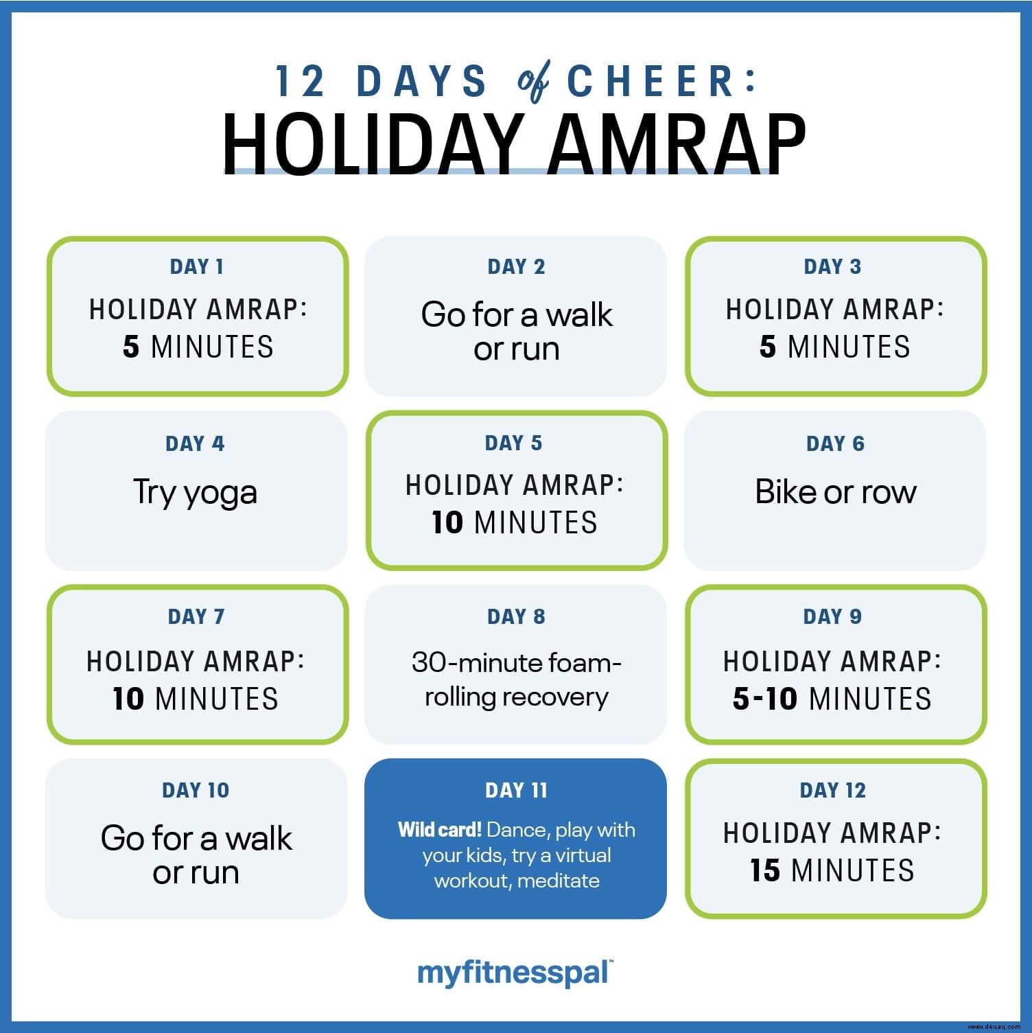 12 Tage Freude:Feiertag AMRAP 