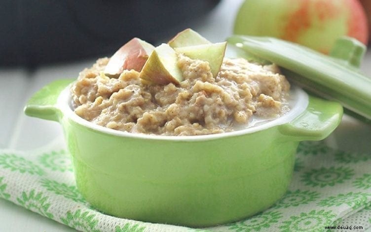 Slow Cooker Apple Pie Steel-Cut Haferflocken 