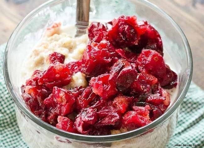 Geröstete Cranberry-Quinoa-Haferflocken 