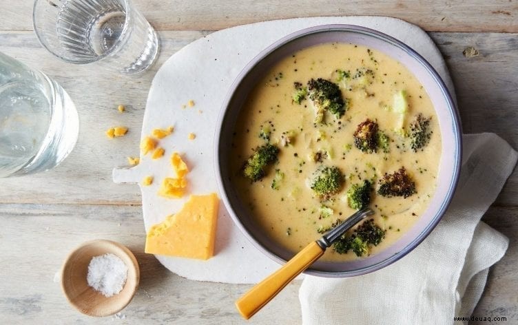 Geröstete Brokkoli-Käsesuppe 