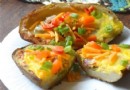 Cheddar-Quiche-Kartoffelschalen 