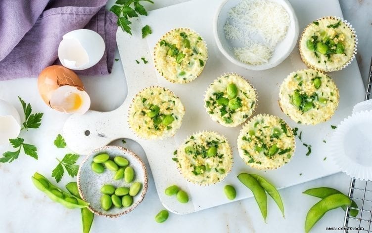 Quinoa Edamame Ei-Muffins 