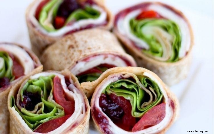 Cranberry Truthahn Roll-Up 