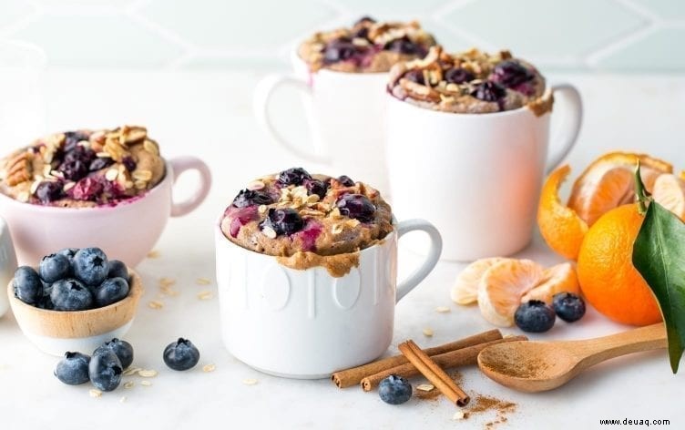 Blaubeer-Muffin-Frühstücks-Tassenkuchen 