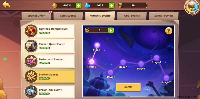 Idle Heroes Event Guide | Belohnungen und Ziele 