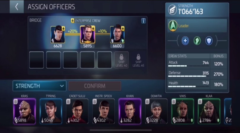 Beste Crew-Zusammensetzungen in Star Trek Fleet Command 