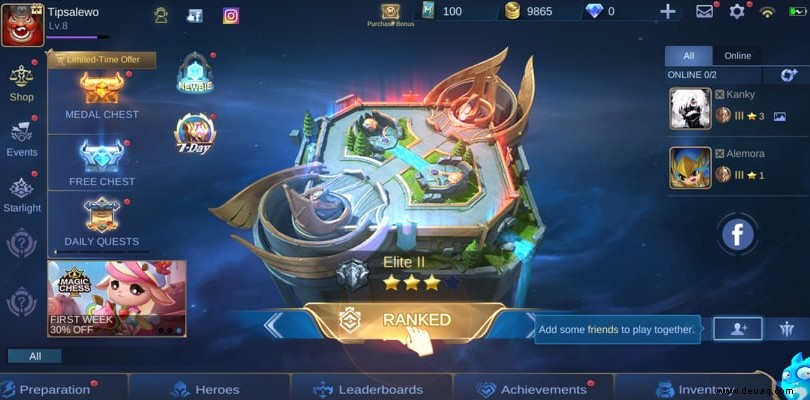 Mobile Legends Rangsystem:Wie es funktioniert und Belohnungen 