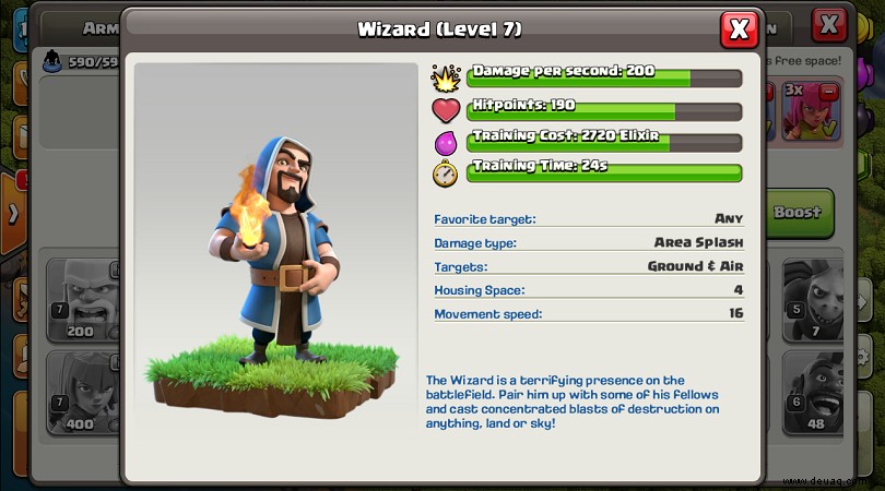 Clash of Clans Wizard:Der detaillierte Truppenführer 