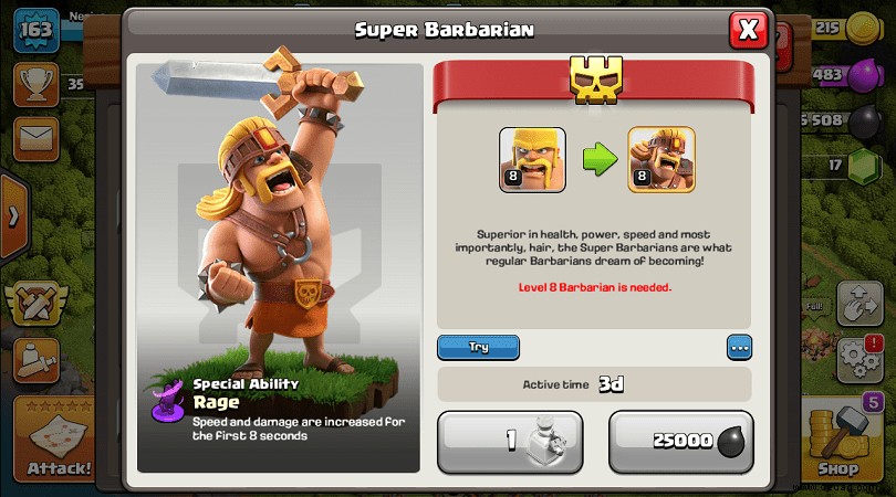 Barbarian Clash of Clans:Der detaillierte Truppenführer 