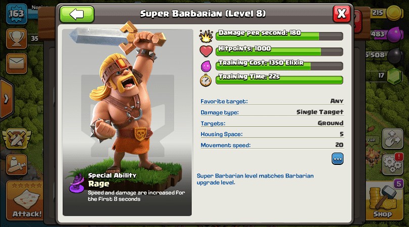 Barbarian Clash of Clans:Der detaillierte Truppenführer 