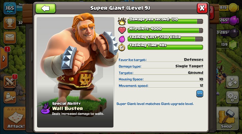 Clash of Clans Giant:Der detaillierte Truppenführer 