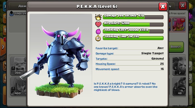 PEKKA Clash of Clans:der detaillierte Truppenführer 