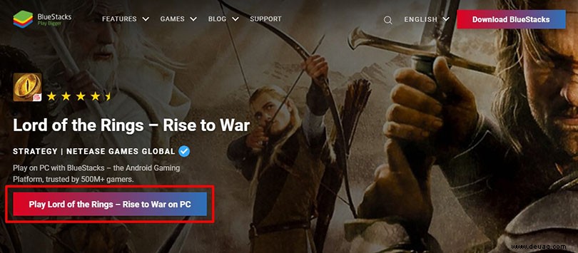 Wie spielt man Der Herr der Ringe:Rise to War auf dem PC? 