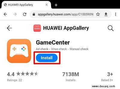 Was sind AppGallery und Game Center und wie können sie heruntergeladen werden? 