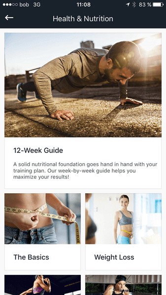 Results App:Update für den Health &Nutrition Guide 