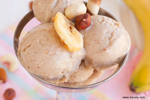 Rezept für Bananen-Rosinen-Eis 