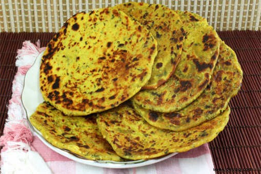 Pudina Aloo Paratha Rezept 