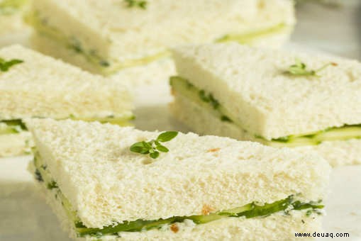 Rezept für ein Brunnenkresse-Sandwich 