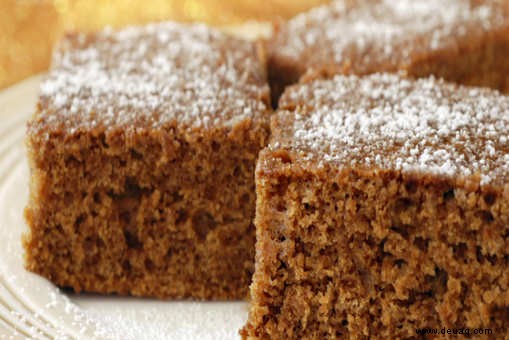 Rezept für veganen Apfel-Bananen-Kuchen 