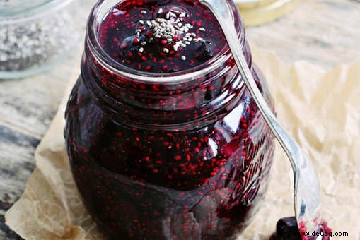 Rezept für Blaubeer-Chia-Marmelade 