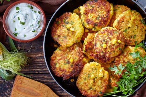 Veg Baby Corn Fritters Rezept 