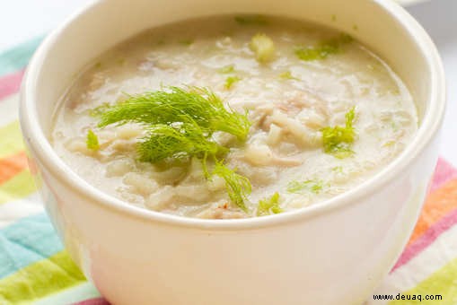 Rezept für Reis und Gemüsesuppe 