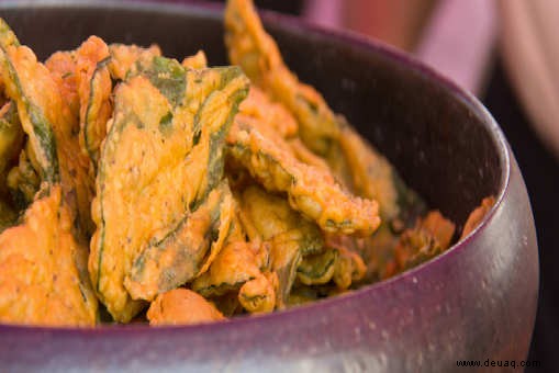 Gesundes Palak Methi Fritter-Rezept 