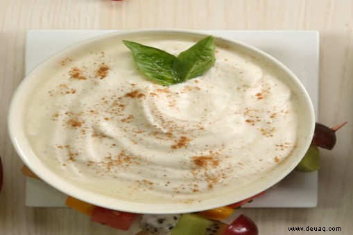 Weißes Ahorn-Sauerrahm-Dip-Rezept 