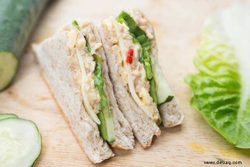 Gurken-Erbsen-Sandwich-Rezept 