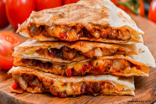 Rezept für würzige Bohnen-Quesadilla 