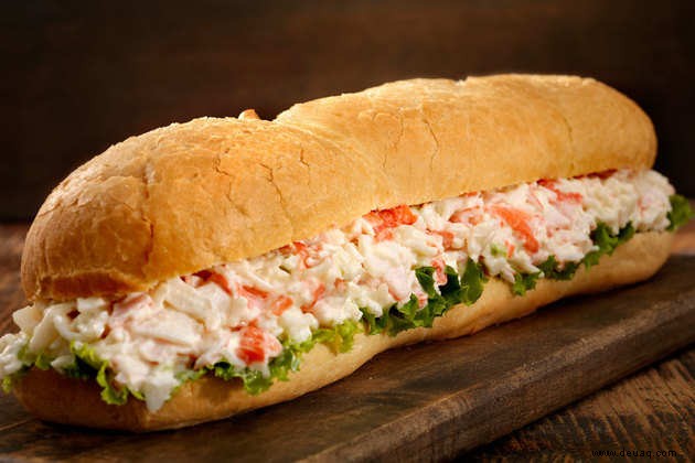 Cottage Cheese Corn Footlong Sandwich Rezept 