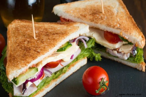 Gemüse-Sandwich mit Joghurt-Aufstrich-Rezept 