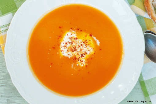 Rezept für hausgemachte Karotten-Apfel-Suppe 