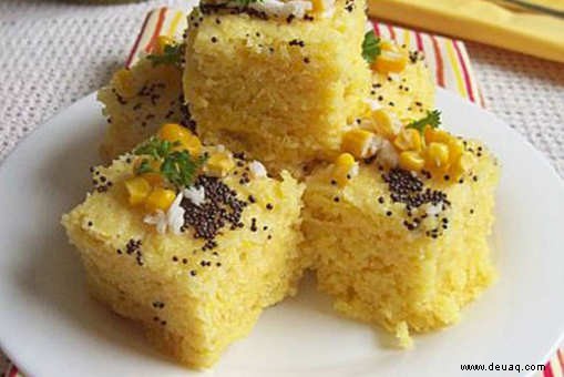 Mais-Dhokla-Rezept 