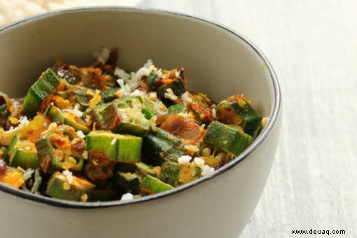 Bhindi mit Kokosnuss-Rezept 