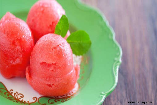 Rezept für Rosensorbet 