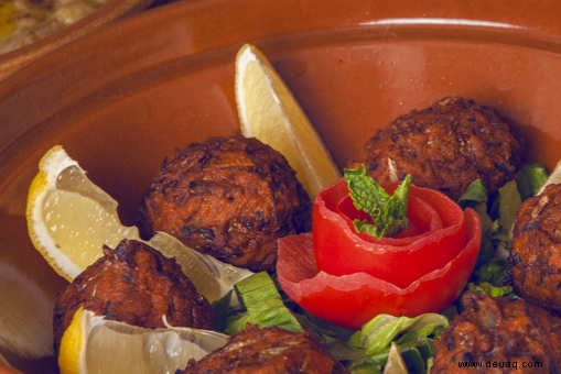 Rezept für braunen Kichererbsen-Kebab 