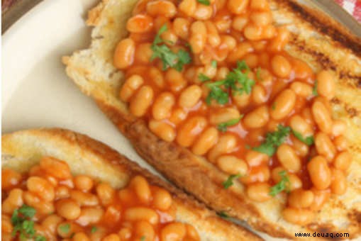 Gebackene Bohnen auf Toast Rezept 