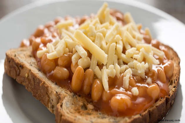 Gebackene Bohnen auf Toast Rezept 