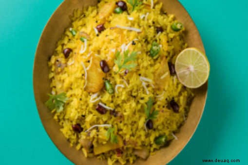 Maharashtrian Poha Rezept 