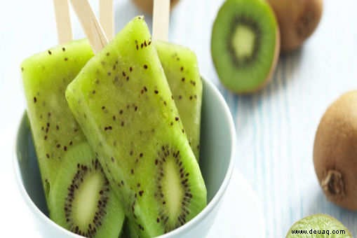 Rezept für Kiwi-Eis am Stiel 