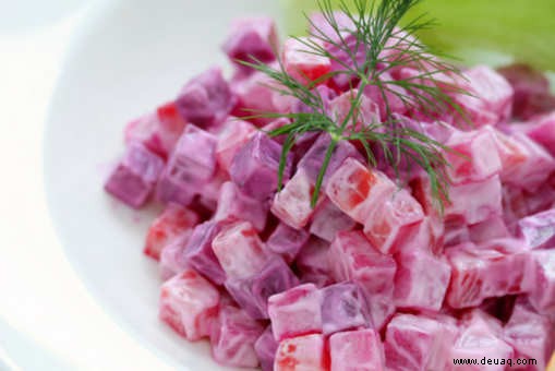 Rezept für cremigen Rote-Bete-Ananas-Salat 