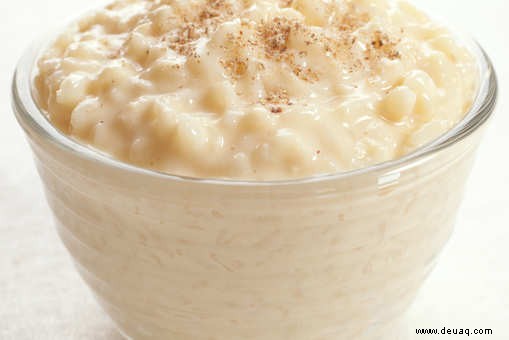 Rezept für klebrigen Milchreis 