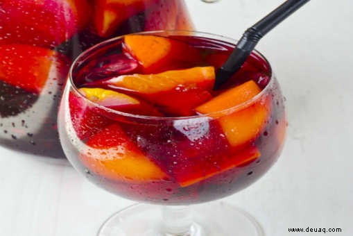 Pfirsich-Cranberry-Sangria-Rezept 