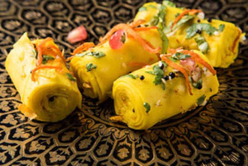 Gefülltes Khandvi-Rezept 