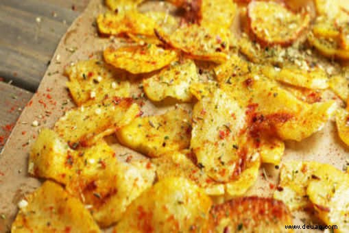 Navratri Vrat Suran Chips Rezept 