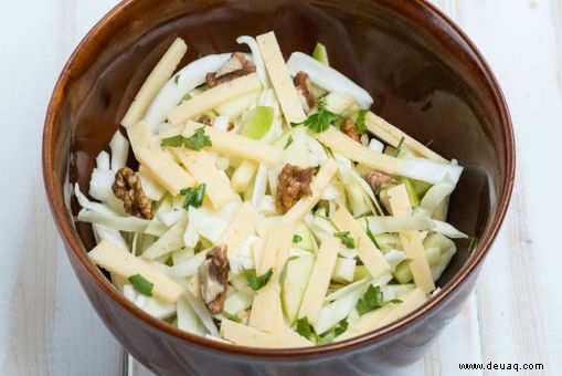 Rezept für grünen Apfel-Ahornsalat 