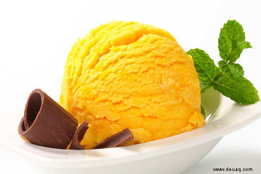 Rezept für Mango-Eis ohne Ei 