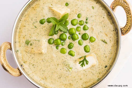 Methi Malai Matar Paneer Rezept 