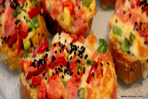 Rezept für Papaya-Bruschetta 